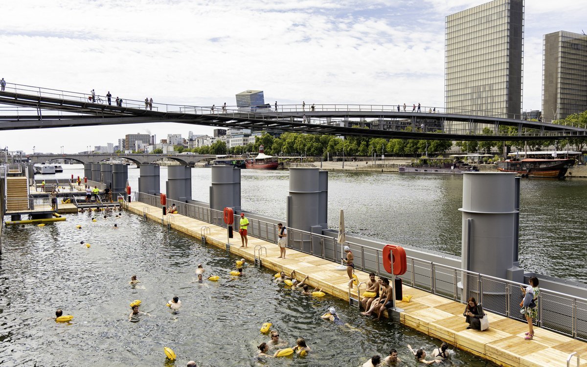 Baignade estivale dans la Seine : quai de Bercy