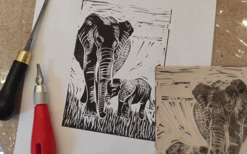 Atelier créatif Linogravure