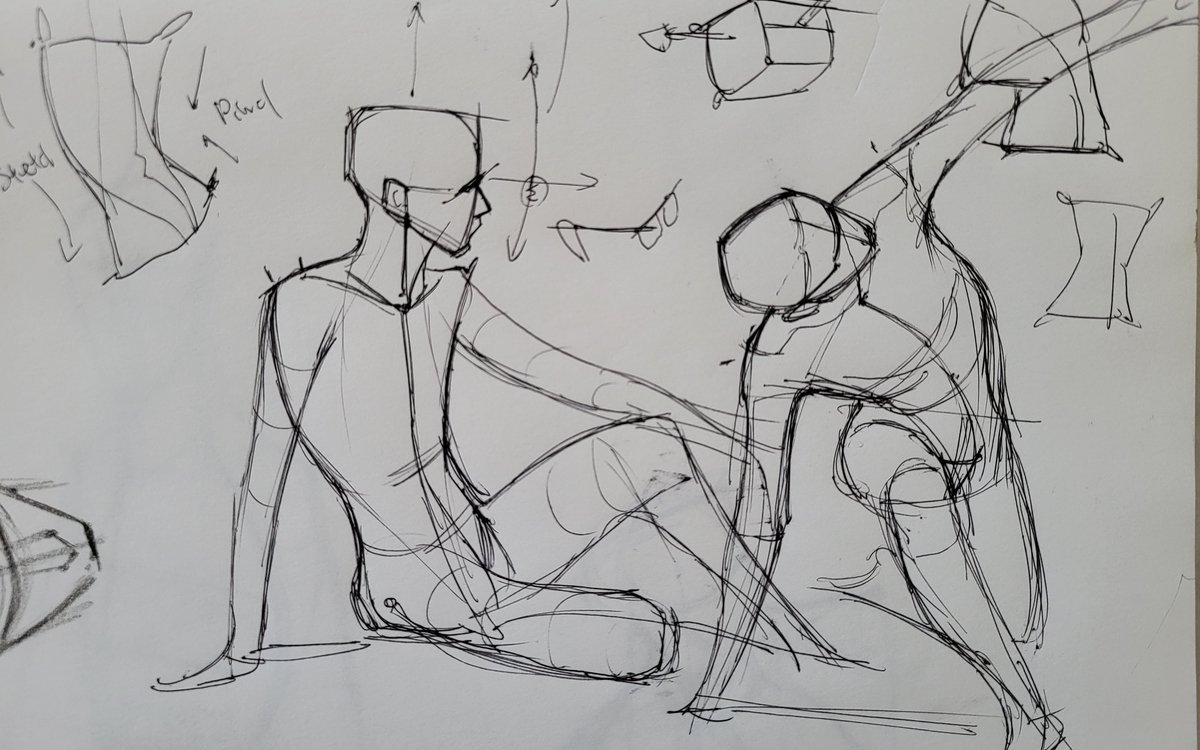 Stage de dessin du corps humain (formes de bases) au musée du Louvre