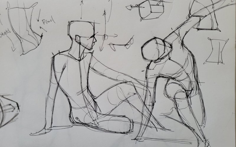 Stage de dessin du corps humain (formes de bases) au musée du Louvre