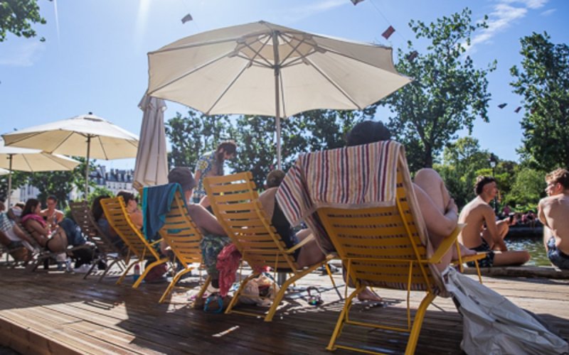 Paris Plages au parc Rives-de-Seine