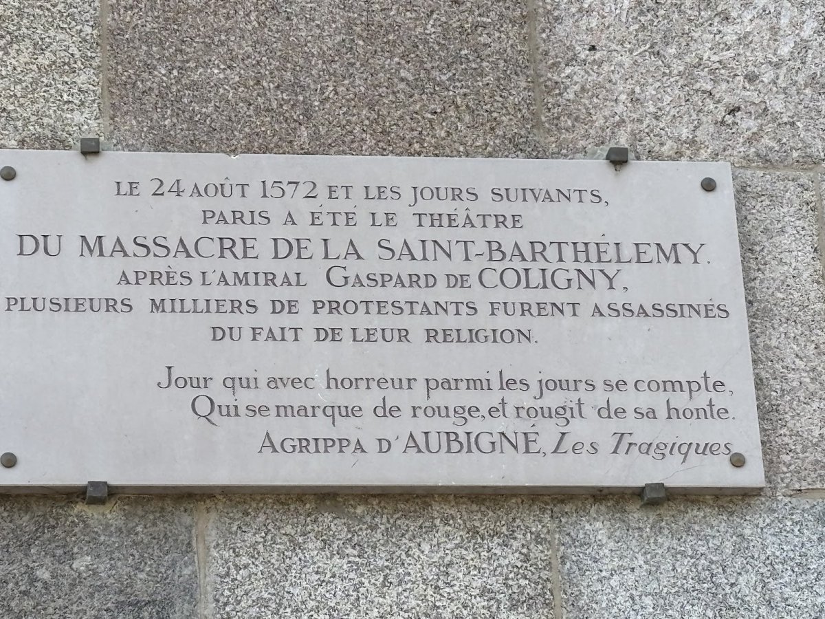 Mémorial du templier Jacques de Molay, dernier Grand Maître de l'Ordre du Temple
