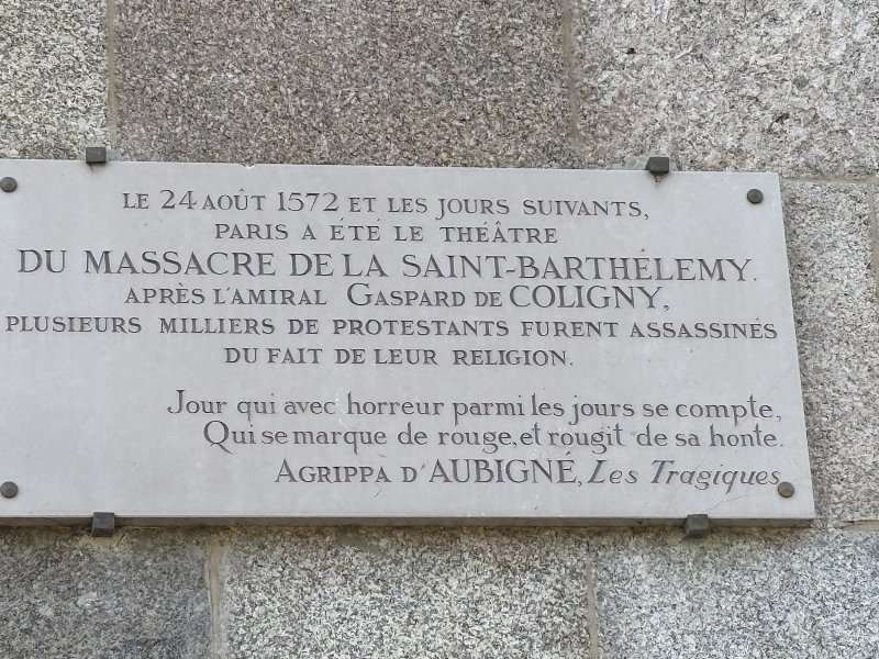 Mémorial du templier Jacques de Molay, dernier Grand Maître de l'Ordre du Temple