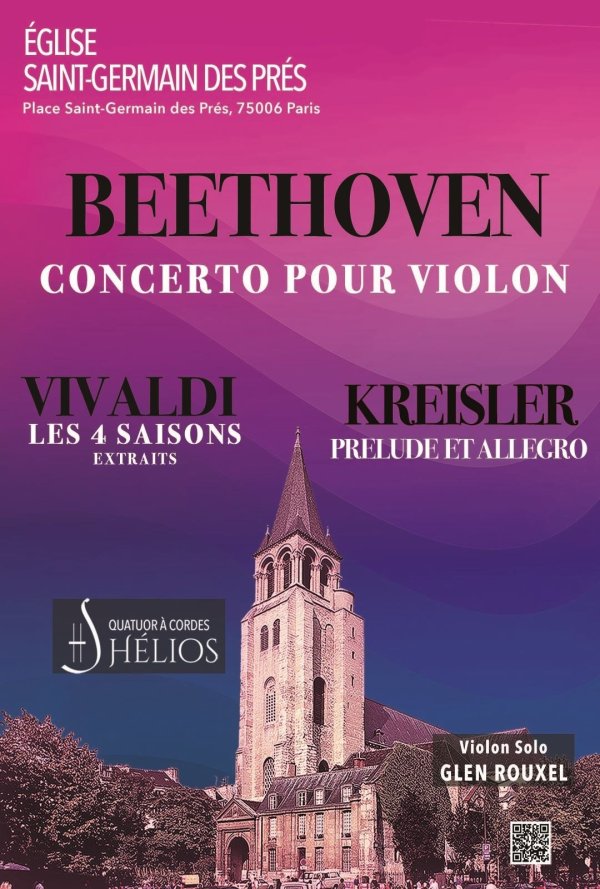 Les 4 Saisons de Vivaldi extraits, Prélude et Allegro de Kreisler et Concerto pour violon de Beethoven